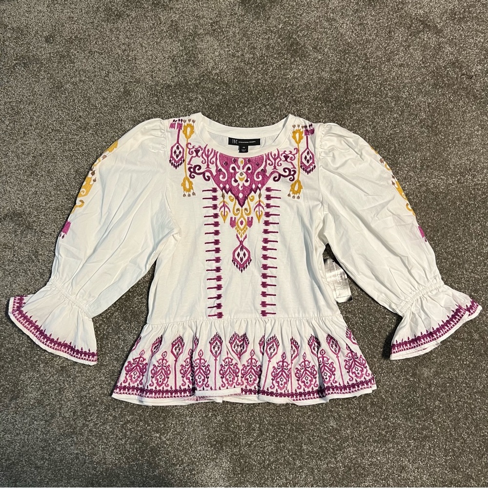 INC International Peplum Top